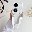 For Huawei Pocket 2 Wristband Folding Shockproof Phone Case(White) - Huawei Cases by PMC TechLife | Online Shopping South Africa | PMC TechLife | Buy Now Pay Later Mobicred