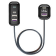 YQ6 PD 30W Fast Charging 2 x Type-C + 3 x USB Car Charger with 1.5m Extension Cable - Car Charger by PMC TechLife | Online Shopping South Africa | PMC TechLife | Buy Now Pay Later Mobicred