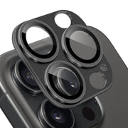 For iPhone 15 Pro / 15 Pro Max NORTHJO Matte Camera Lens Protector Tempered Glass Rear Lens Film(Black)