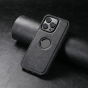 For iPhone 16 Plus Suteni G1 Magsafe Leather Back Phone Case(Black)