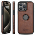 For iPhone 16 Pro Max Suteni G1 Magsafe Leather Back Phone Case(Brown) - iPhone 16 Pro Max Cases by Suteni | Online Shopping South Africa | PMC TechLife | Buy Now Pay Later Mobicred
