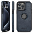 For iPhone 16 Pro Max Suteni G1 Magsafe Leather Back Phone Case(Blue) - iPhone 16 Pro Max Cases by Suteni | Online Shopping South Africa | PMC TechLife | Buy Now Pay Later Mobicred
