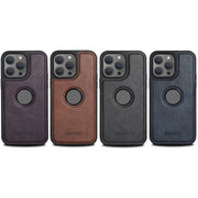 For iPhone 16 Pro Suteni G1 Magsafe Leather Back Phone Case(Blue)