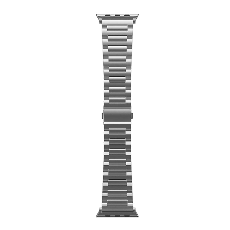 For Apple Watch Ultra 49mm I-Shaped Titanium Watch Band(Grey)