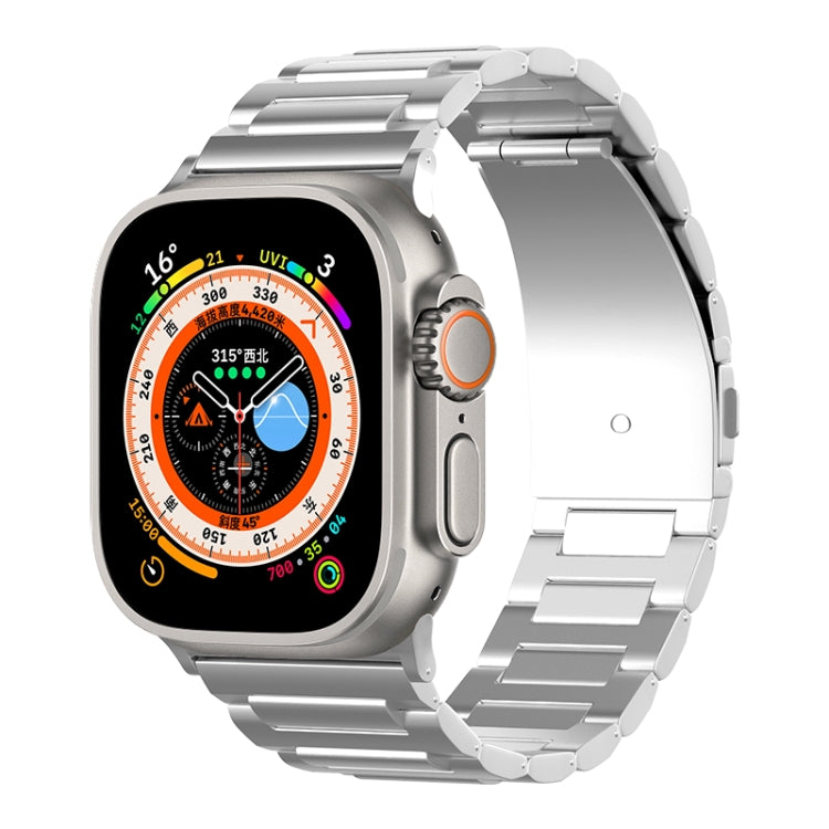 For Apple Watch Ultra 49mm I-Shaped Titanium Watch Band(Sliver)