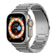 For Apple Watch Series 7 45mm I-Shaped Titanium Watch Band(Grey) - Watch Bands by PMC TechLife | Online Shopping South Africa | PMC TechLife | Buy Now Pay Later Mobicred