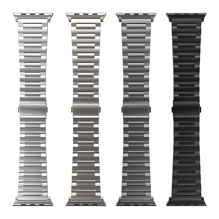 For Apple Watch Series 9 45mm I-Shaped Titanium Watch Band(Titanium)