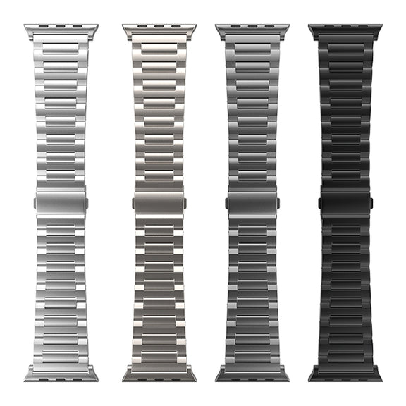 For Apple Watch Series 9 45mm I-Shaped Titanium Watch Band(Titanium)