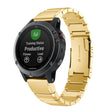For Garmin Fenix 7S Solar Tortoise Shell 20mm Stainless Steel Watch Band(Gold) - free shipping - PMC TechLife - Order now!