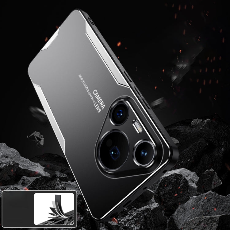 For Huawei Pura 70 Pro Blade Series TPU Hybrid Metal Phone Case(Gold)