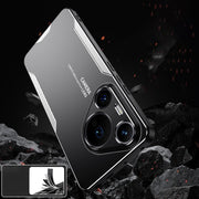 For Huawei Pura 70 Pro Blade Series TPU Hybrid Metal Phone Case(Blue)