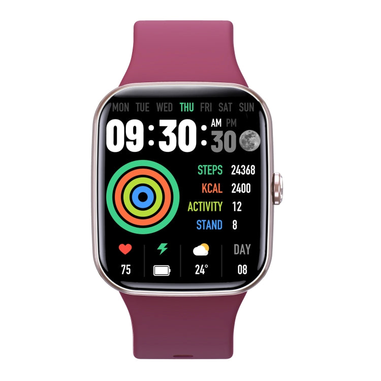 Q32 IP67 Water-resistant Smart Bracelet Bluetooth Call Fitness Tracker(Wine Red)