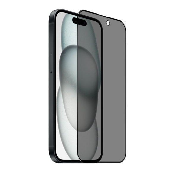 For iPhone 15 NORTHJO A++ 28 Degree Privacy Full Glue Silk Printing Tempered Glass Film