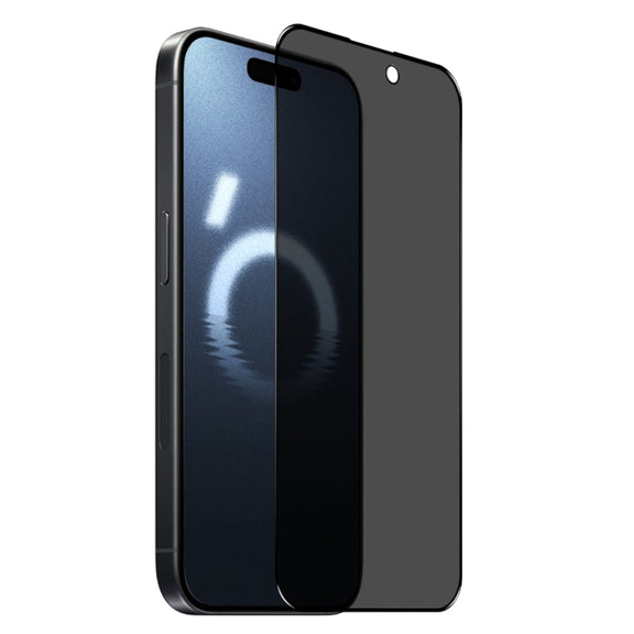 For iPhone 16 Pro NORTHJO A++ 28 Degree Privacy Full Glue Silk Printing Tempered Glass Film