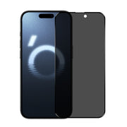 For iPhone 16 Pro Max NORTHJO A++ 28 Degree Privacy Full Glue Silk Printing Tempered Glass Film