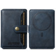 Suteni S2 Phone Magnetic Card Case Card Sleeve MagSafe Magnetic Coil PU Leather(Blue) - free shipping - PMC TechLife - Order now!