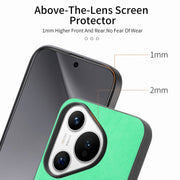 For Huawei Pura 70 Pro+ Solid Color Retro Magsafe PU Back Cover Phone Case(Green)