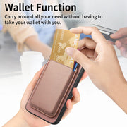 For Samsung Galaxy S25 5G Retro Magsafe Card Bag PU Back Cover Phone Case(Pink)