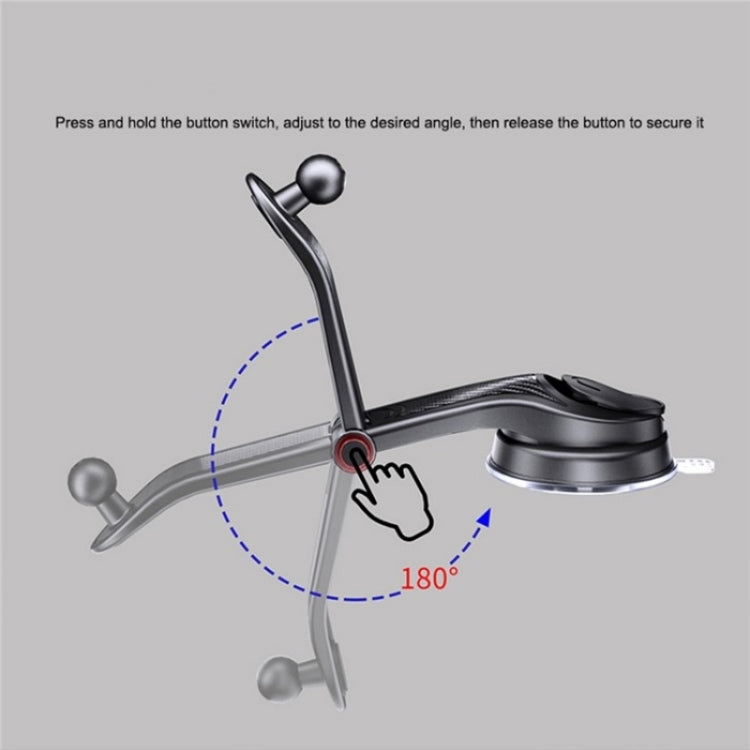 ES281 Car Dashboard Windshield Air Vent Suction Cup Phone Holder For 4-6.7 Inch Phone Mount