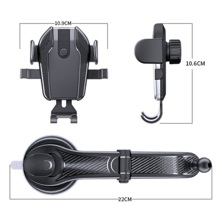 ES281 Car Dashboard Windshield Air Vent Suction Cup Phone Holder For 4-6.7 Inch Phone Mount