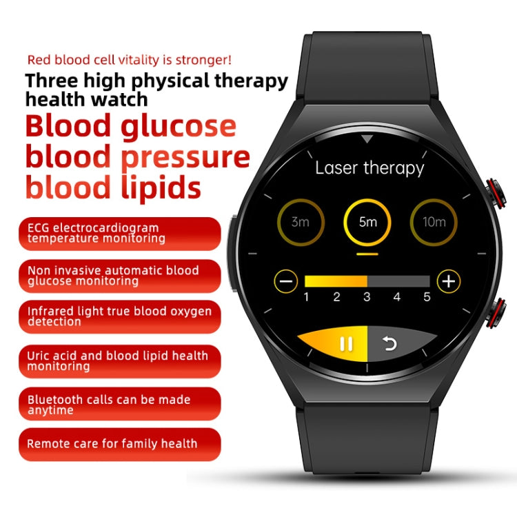 E09 Pro 1.32 inch Color Screen Smart Watch, Support Bluetooth Call / ECG Electrocardiogram(Silver)