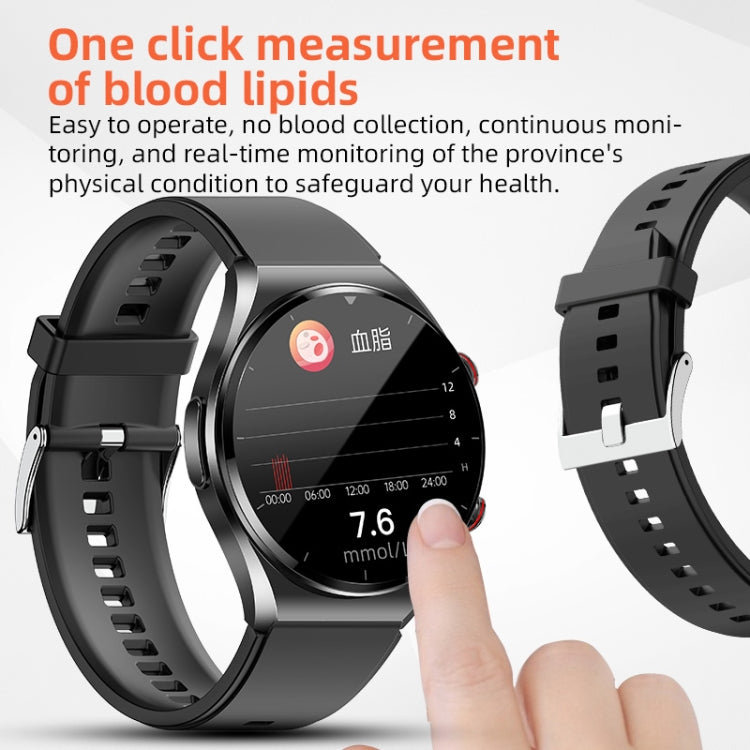 E09 Pro 1.32 inch Color Screen Smart Watch, Support Bluetooth Call / ECG Electrocardiogram(Silver)