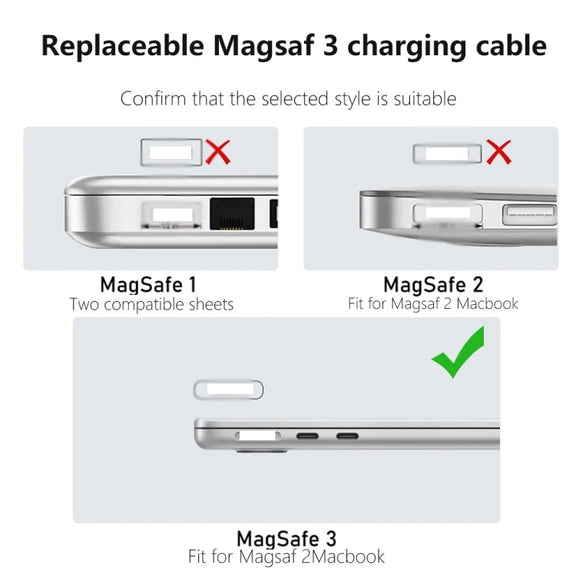 PD100W MagSafe 3 to Type-C Female Magnetic Charging Adapter for MacBook(Black)