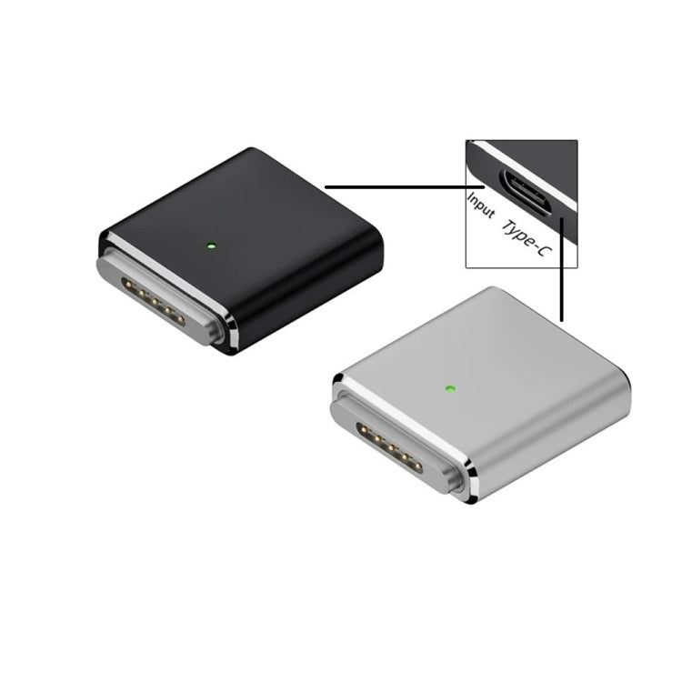 PD100W MagSafe 3 to Type-C Female Magnetic Charging Adapter for MacBook(Black)