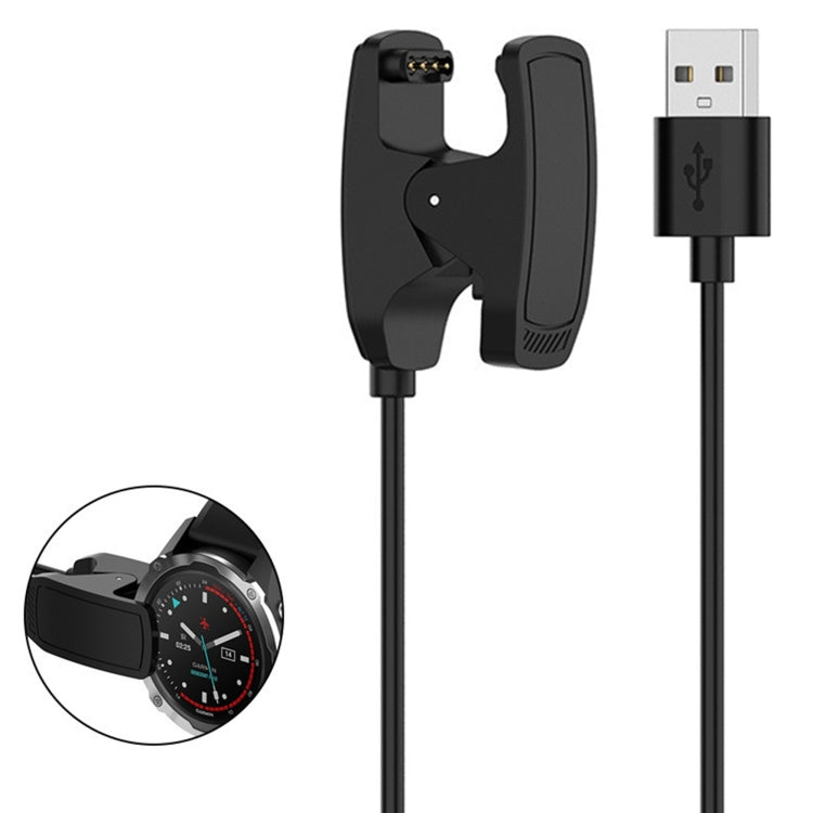 For Garmin Descent G1 Solar letel Smart Watch USB Charging Cable With Data Function(Black)