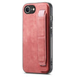 For iPhone 16e Retro Wristband Holder Leather Back Phone Case(Pink) - iPhone 16e Cases by PMC TechLife | Online Shopping South Africa | PMC TechLife | Buy Now Pay Later Mobicred