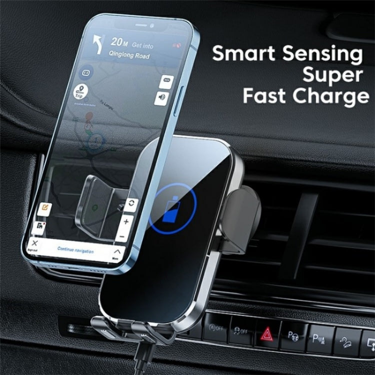 X10 15W Wireless Fast Charging Car Phone Navigation Holder(������)
