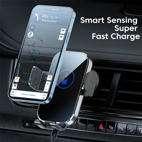 X10 15W Wireless Fast Charging Car Phone Navigation Holder(������)
