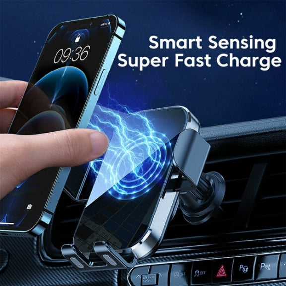 X10 15W Wireless Fast Charging Car Phone Navigation Holder(������)