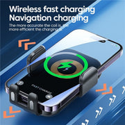 X12 Car Air Vent Touch Sensing Wireless Phone Charger Holder(Silver)