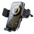 X11s 66W High Power Transparent Car Wireless Charger Phone Bracket(Titanium) - Wireless Charging Pads by PMC TechLife | Online Shopping South Africa | PMC TechLife | Buy Now Pay Later Mobicred