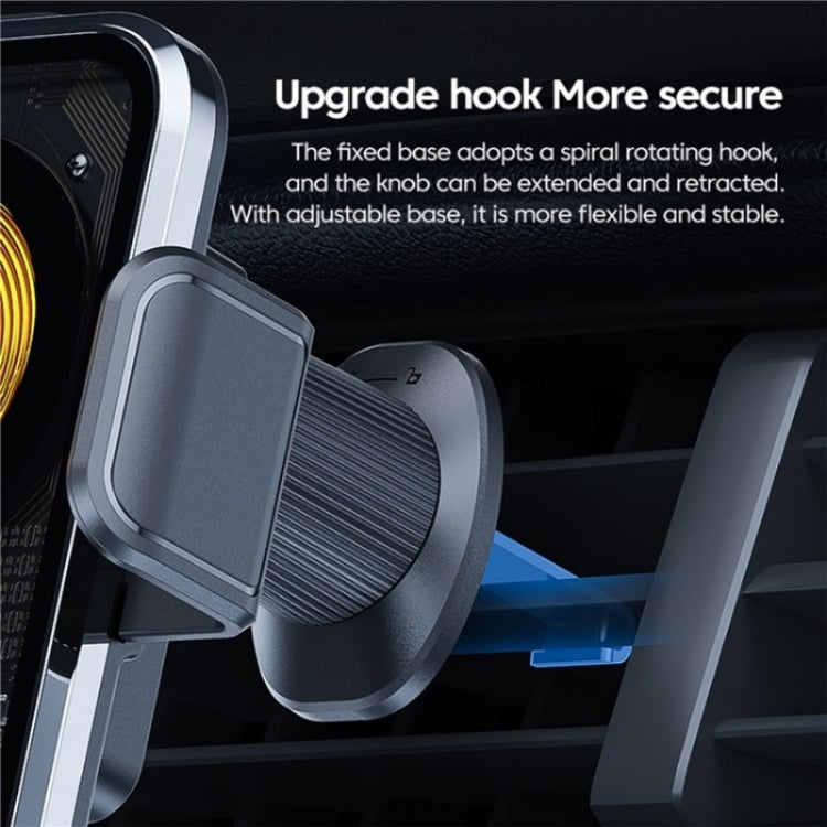 X11s 66W High Power Transparent Car Wireless Charger Phone Bracket(Silver)