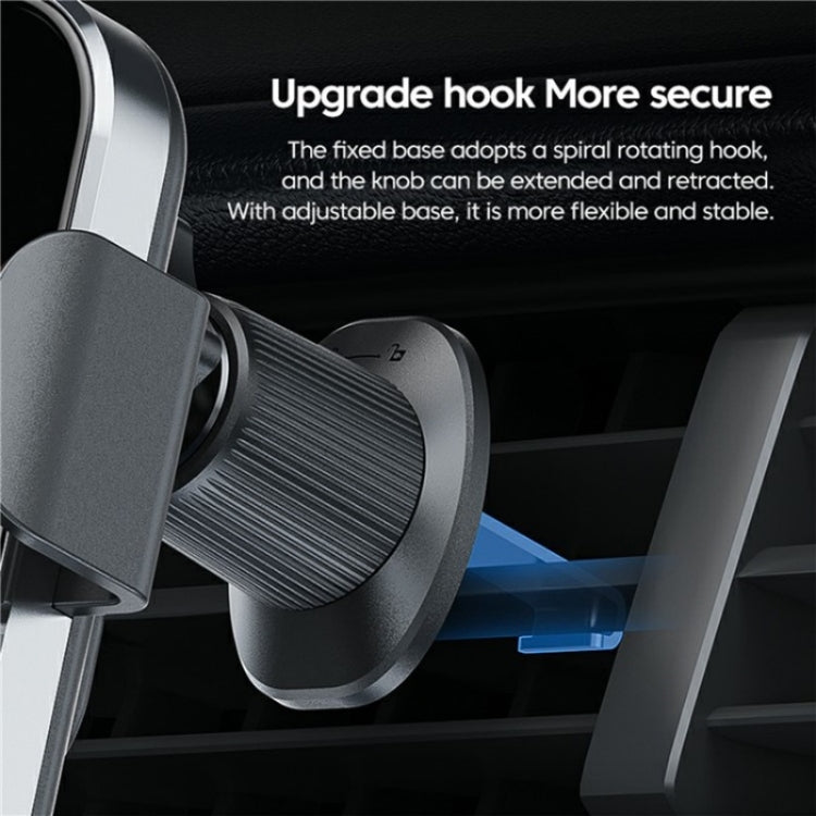 X12s Car Air Vent Wireless Charger 66W High Power Intelligent Induction Holder(Silver)