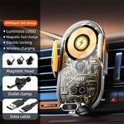 C23 66W Car Air Vent Phone Holder Wireless Charger(Gold)