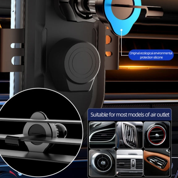 C23 66W Car Air Vent Phone Holder Wireless Charger(Black)