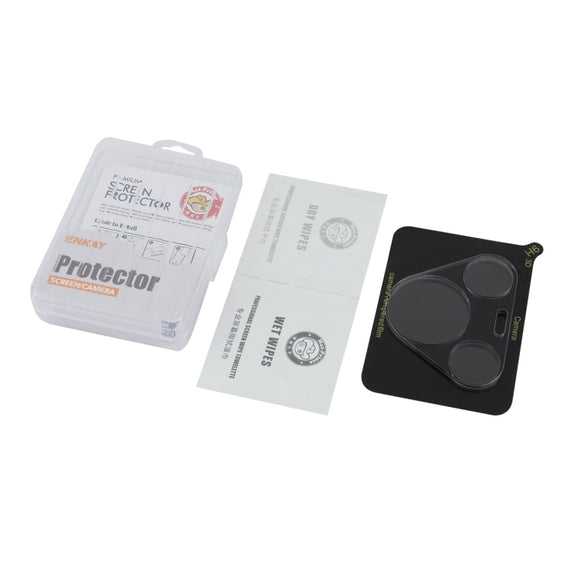 For Huawei Pura 70 ENKAY 9H Rear Camera Lens Tempered Glass Film(Black)