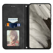 For Google Pixel 9 Retro Skin Feel Magnetic Flip Leather Phone Case(Black)