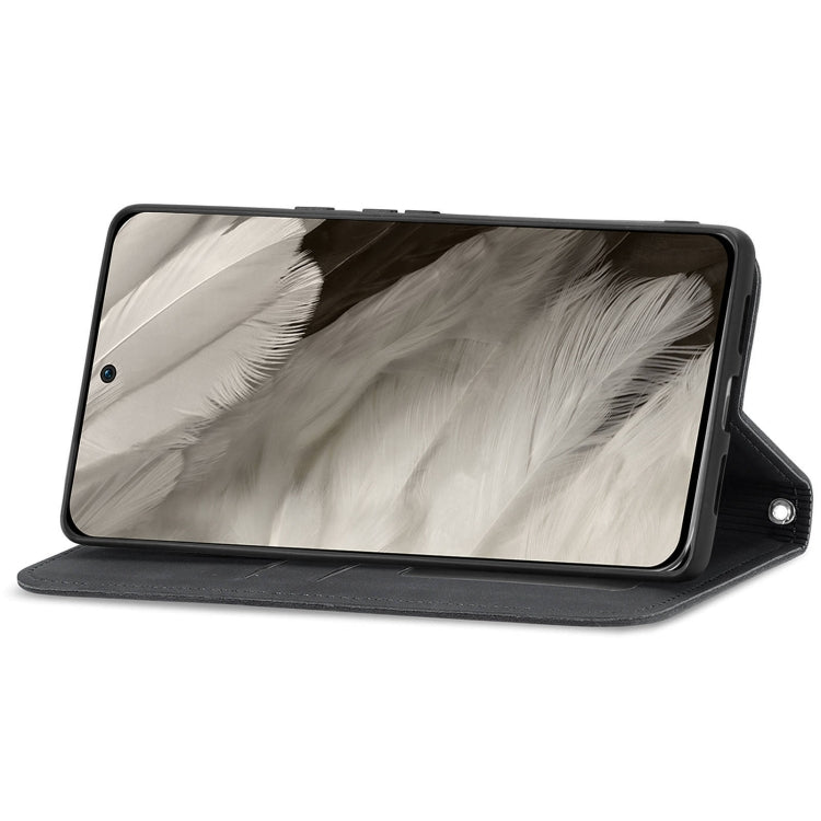 For Google Pixel 9 Retro Skin Feel Magnetic Flip Leather Phone Case(Black)