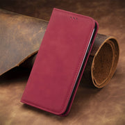 For Google Pixel 9 Retro Skin Feel Magnetic Flip Leather Phone Case(Red)