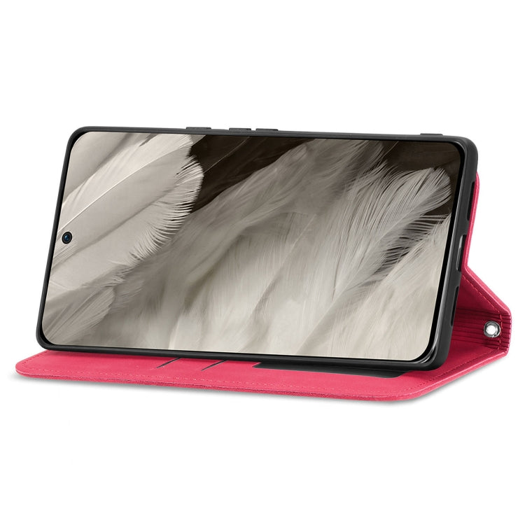 For Google Pixel 9 Retro Skin Feel Magnetic Flip Leather Phone Case(Red)