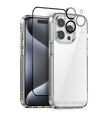 For iPhone 15 Pro Max NORTHJO 3 in 1 Clear Phone Case with Screen Film + Rear Lens Film - iPhone 15 Pro Max Cases by NORTHJO | Online Shopping South Africa | PMC TechLife | Buy Now Pay Later Mobicred