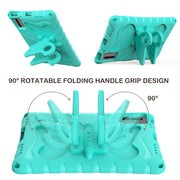 For Samsung Galaxy Tab S9 FE X510 Butterfly Bracket EVA Shockproof Tablet Case(Mint Green)