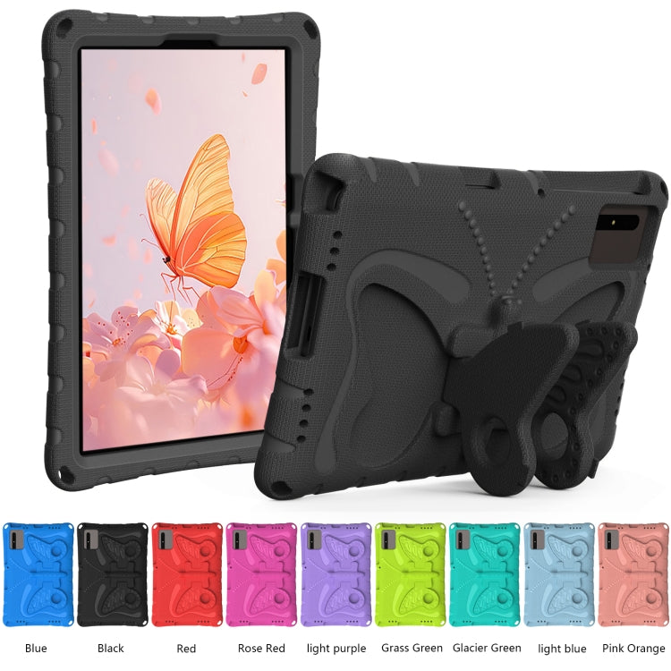 For Samsung Galaxy Tab S9 11 X710 Butterfly Bracket EVA Shockproof Tablet Case(Black)