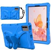For Samsung Galaxy Tab S9 11 X710 Butterfly Bracket EVA Shockproof Tablet Case(Blue)