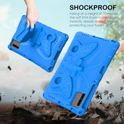 For Samsung Galaxy Tab S9 11 X710 Butterfly Bracket EVA Shockproof Tablet Case(Blue)