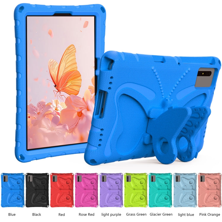 For Samsung Galaxy Tab S9 11 X710 Butterfly Bracket EVA Shockproof Tablet Case(Blue)